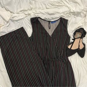 Apt. 9 Pinstripe Wide Leg Jumpsuit